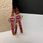 Matte Red Sleek Kempu Traditional Bangles