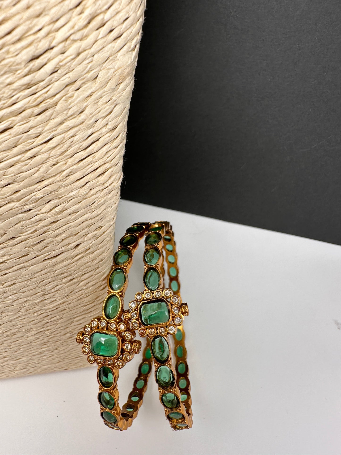 Matte Red Sleek Kempu Traditional Bangles