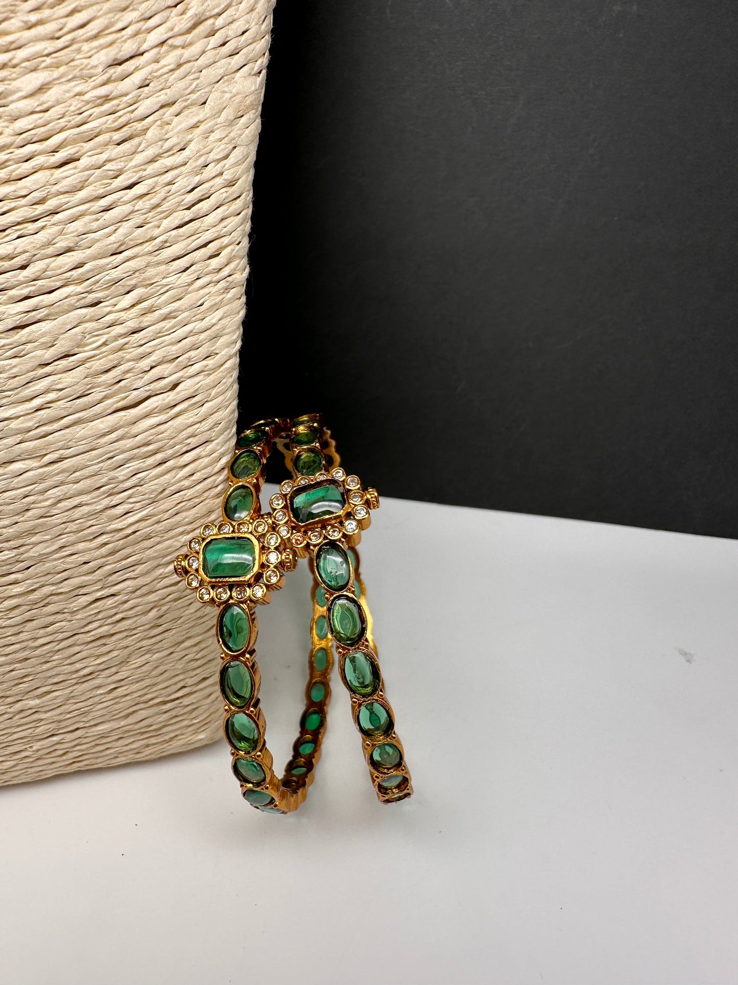 Matte Red Sleek Kempu Traditional Bangles
