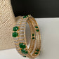 Emerald CZ Bangles