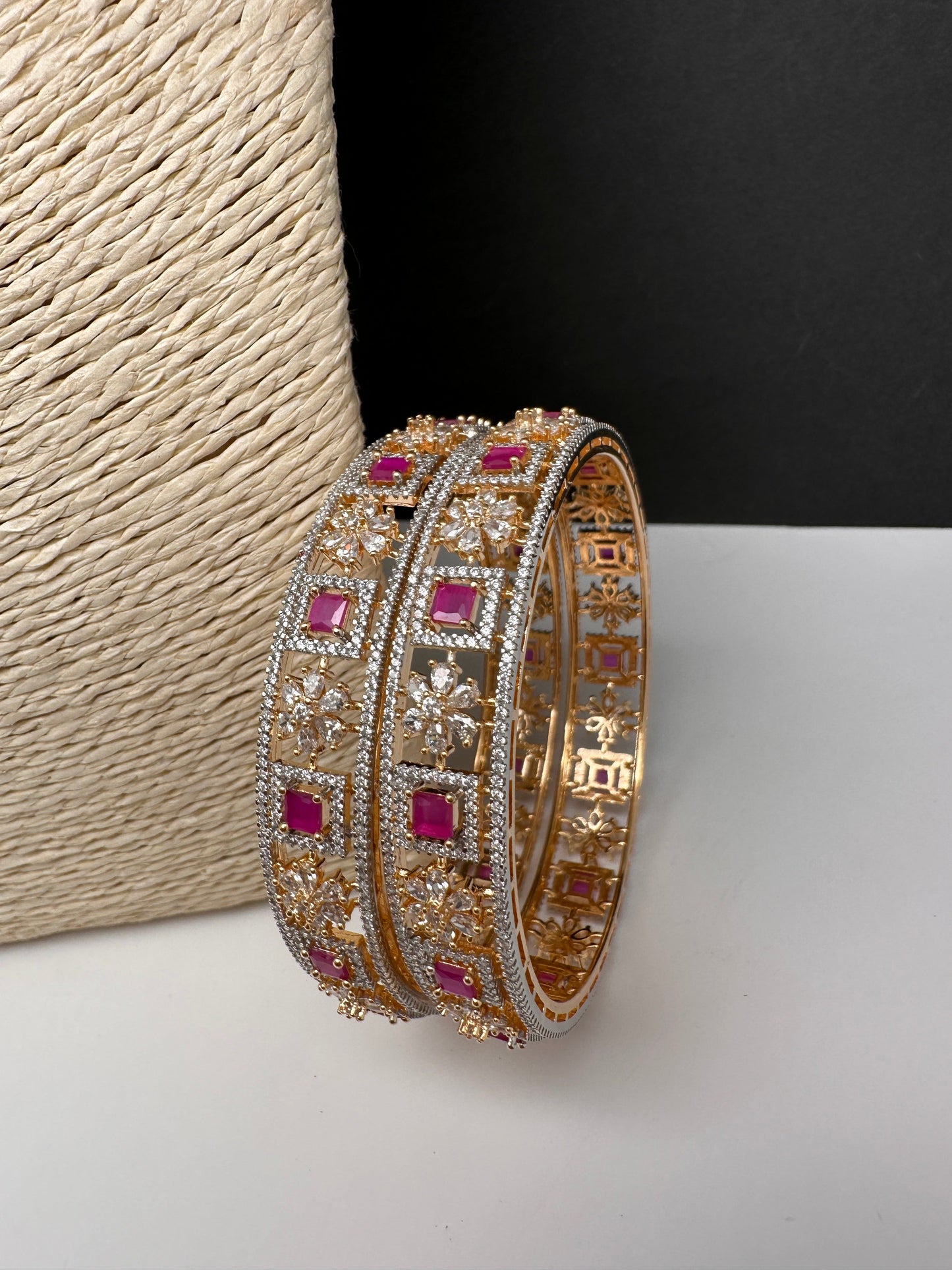 Ruby CZ  Bangles