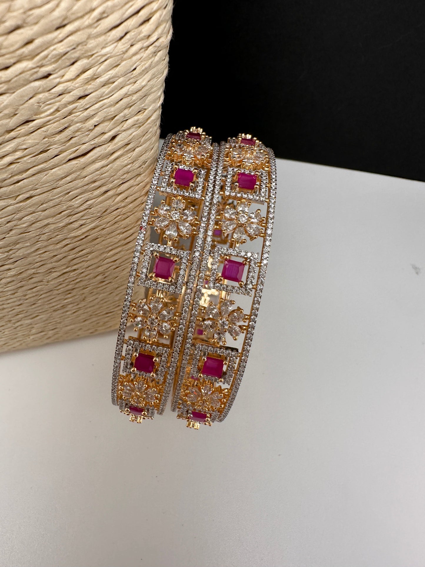 Ruby CZ  Bangles
