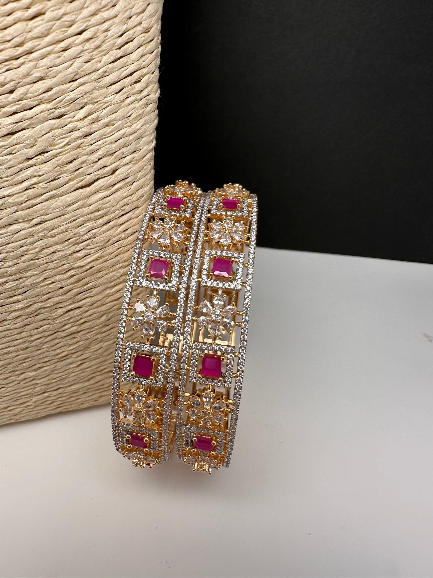 Ruby CZ  Bangles