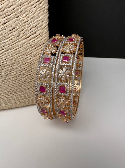 Ruby CZ  Bangles