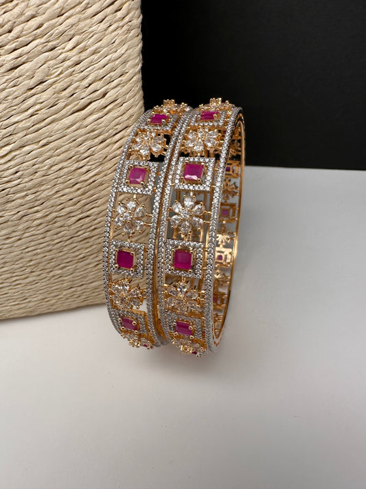 Ruby CZ  Bangles