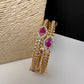 Ruby CZ Bangles
