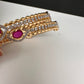 Ruby CZ Bangles