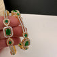 Emerald Green Sleek CZ Bangles