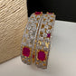 Ruby CZ Bangles