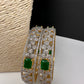 Emerald Green CZ Bangles