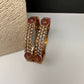 Matte CZ Goddess Lakshmi Bangles