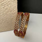Matte CZ Goddess Lakshmi Bangles