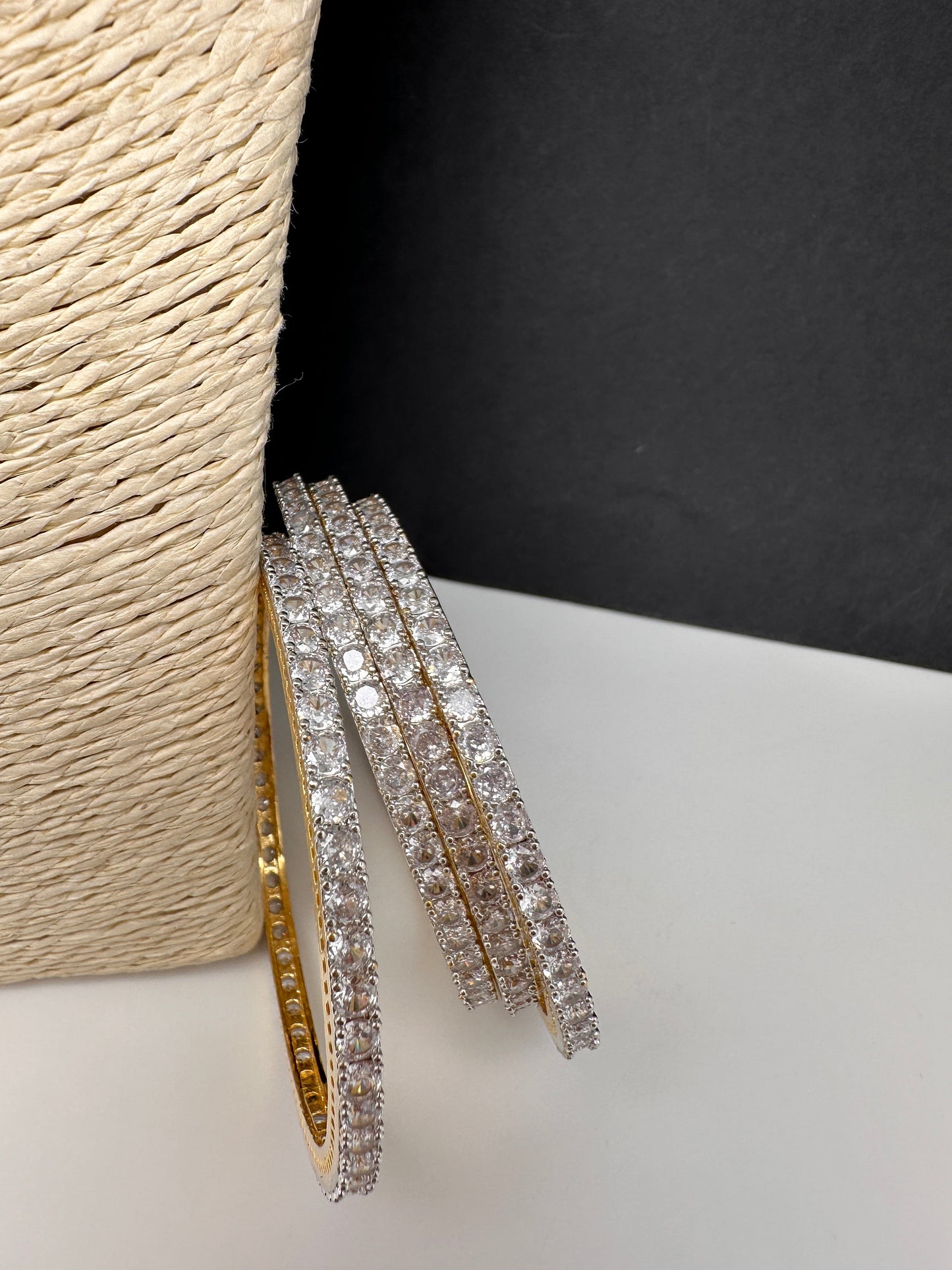 AD Clear Stones Bangles