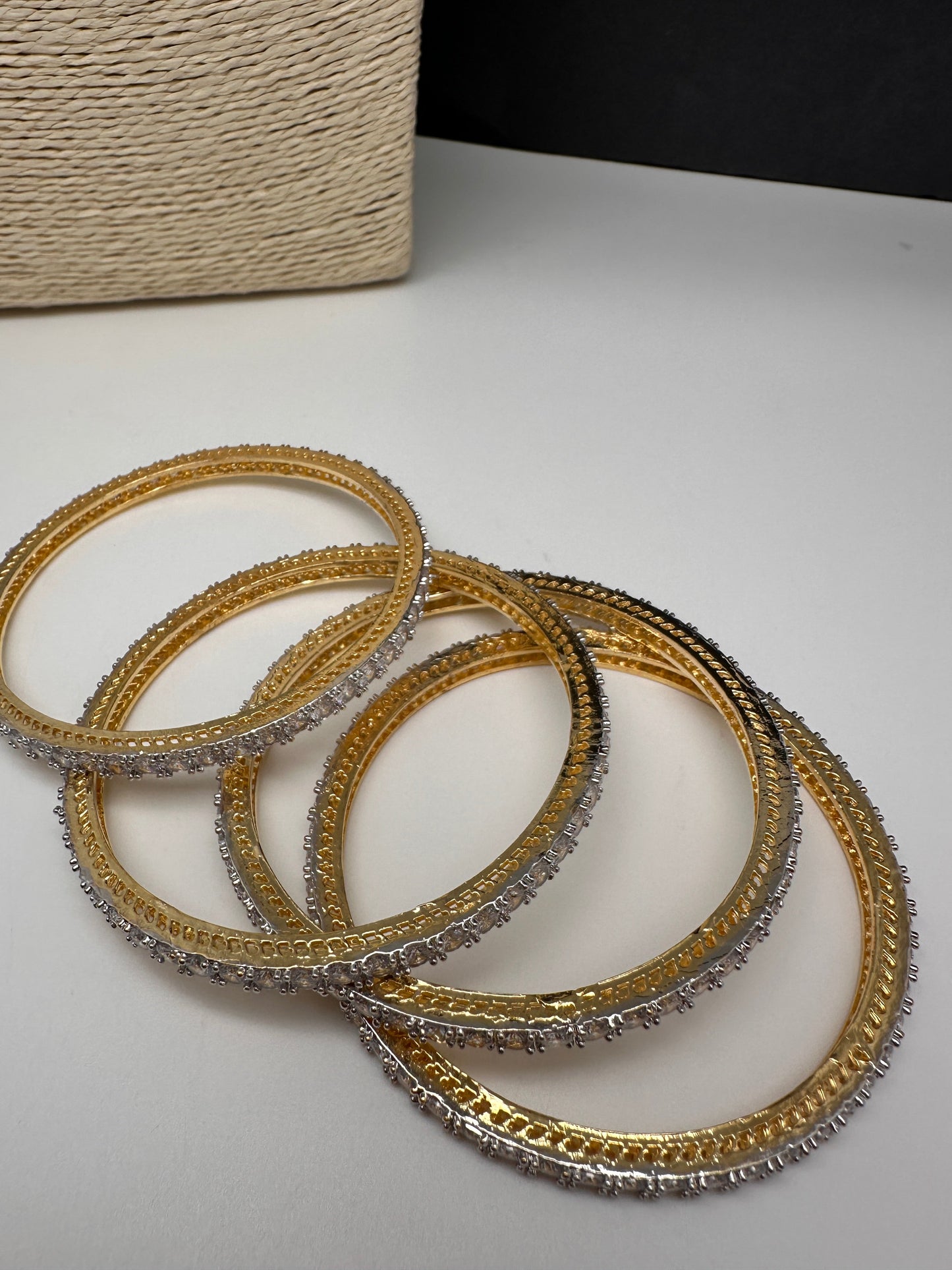 AD Clear Stones Bangles