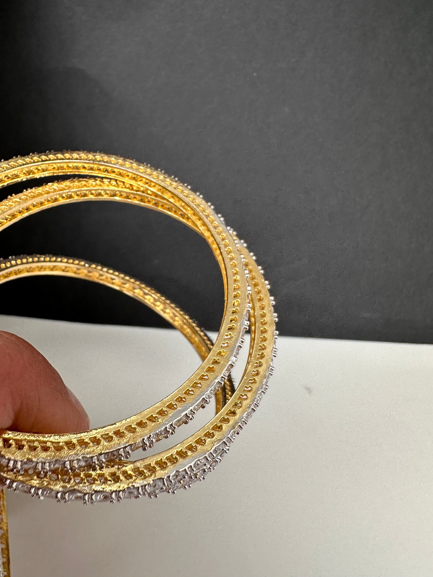 AD Clear Stones Bangles