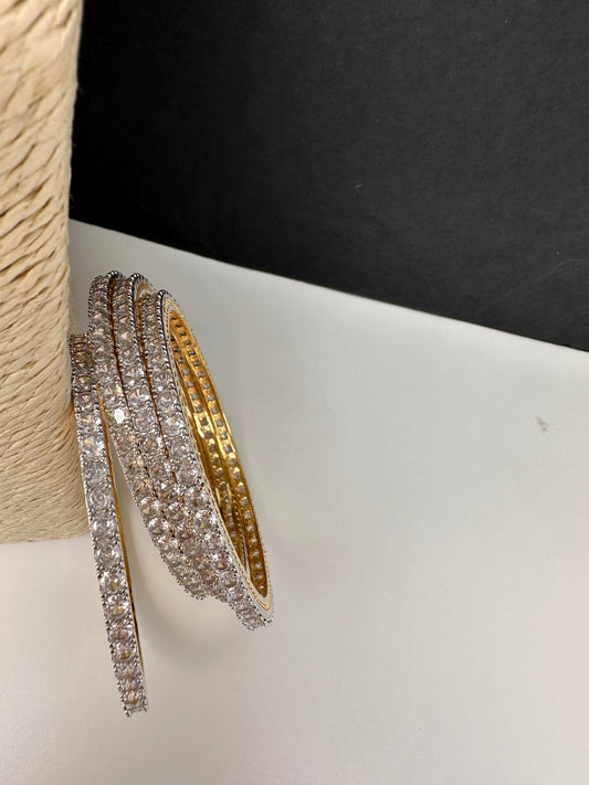 AD Clear Stones Bangles