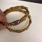 Matte Goddess Lakhmi Multi Color  Bangles