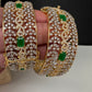 Emerald Green CZ Openable Bangles