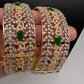 Emerald Green CZ Openable Bangles