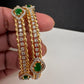 Emerald CZ Bangles