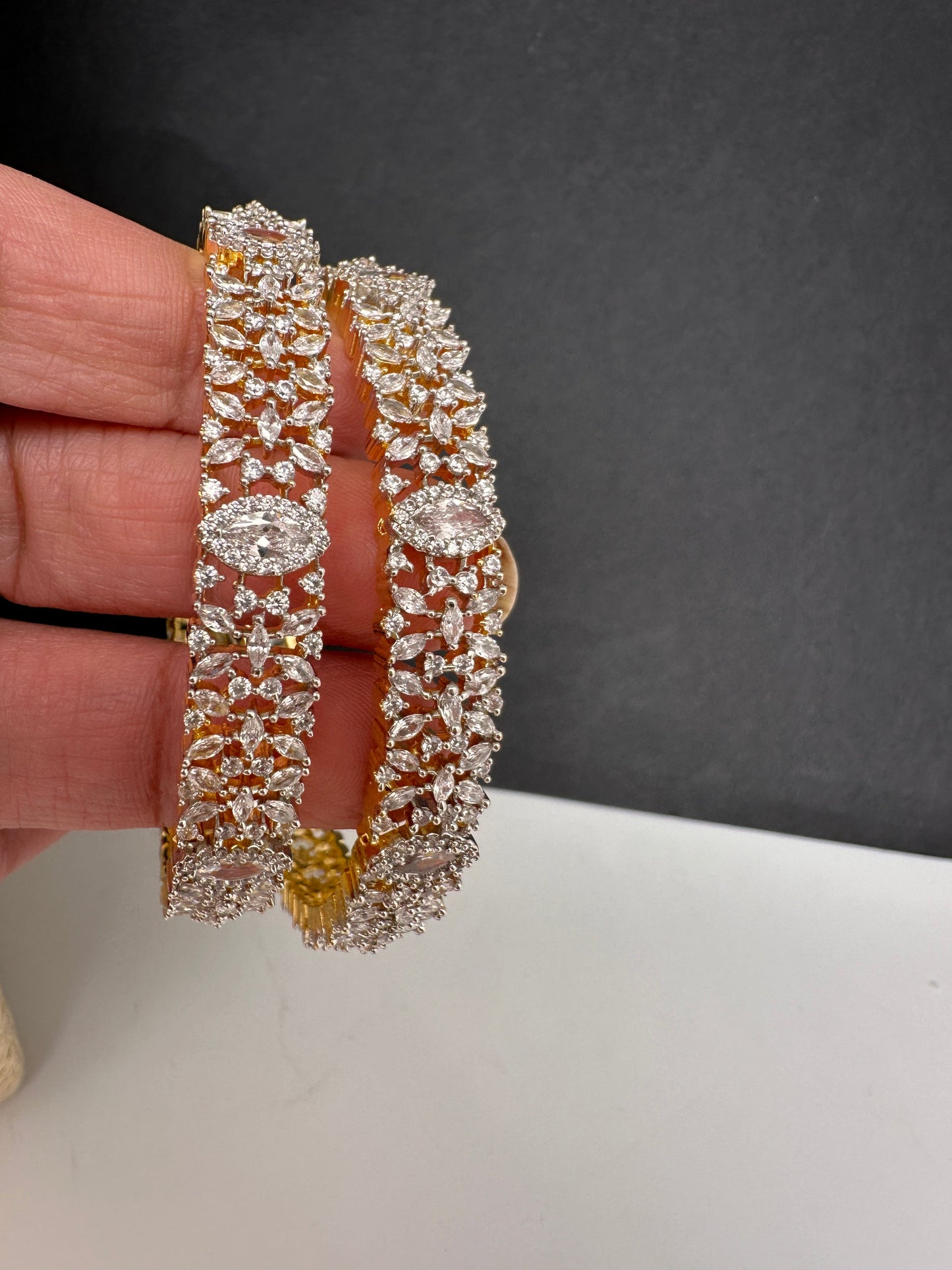 American Diamonds Clear Stone Bangle