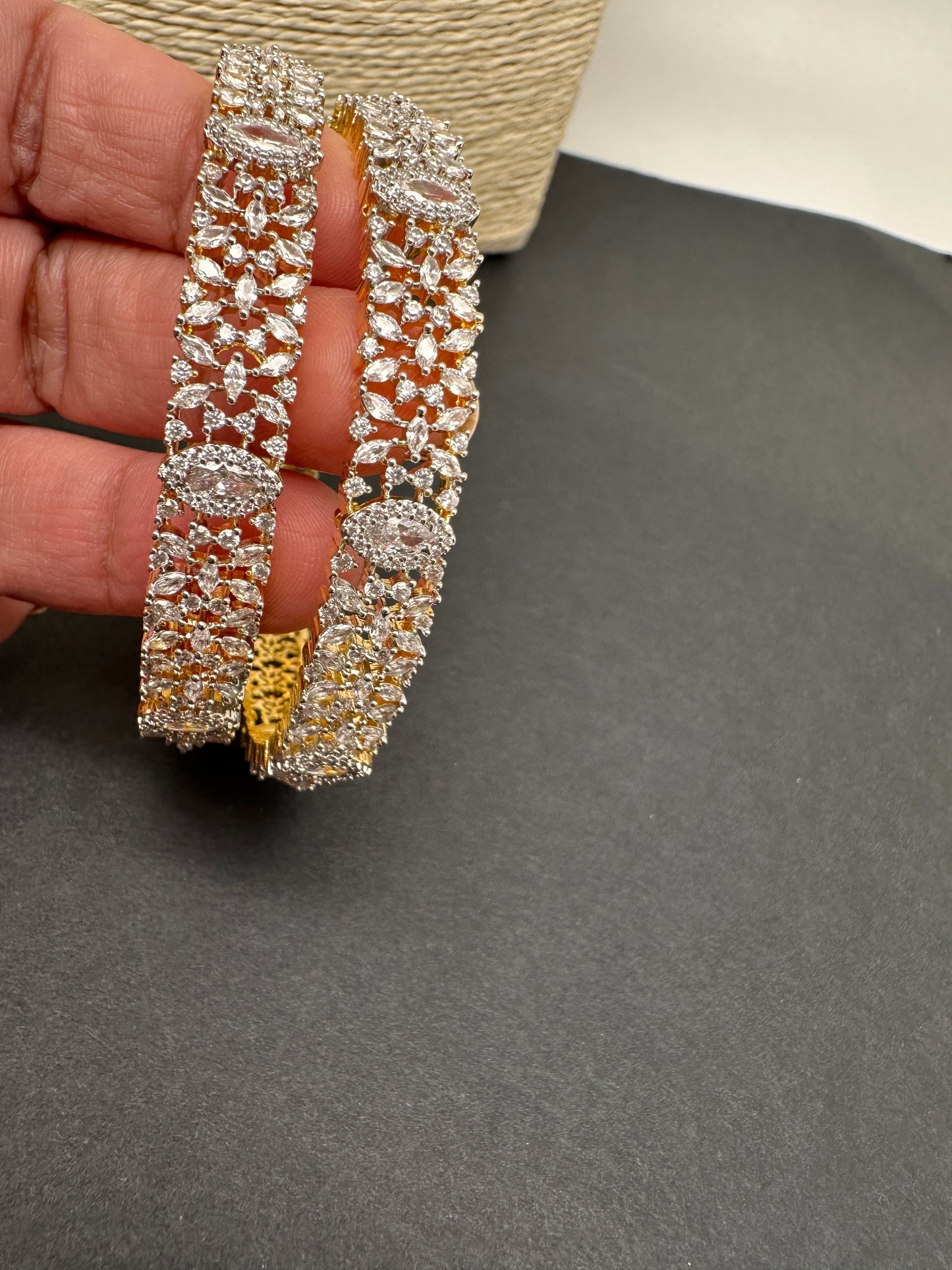 American Diamonds Clear Stone Bangle