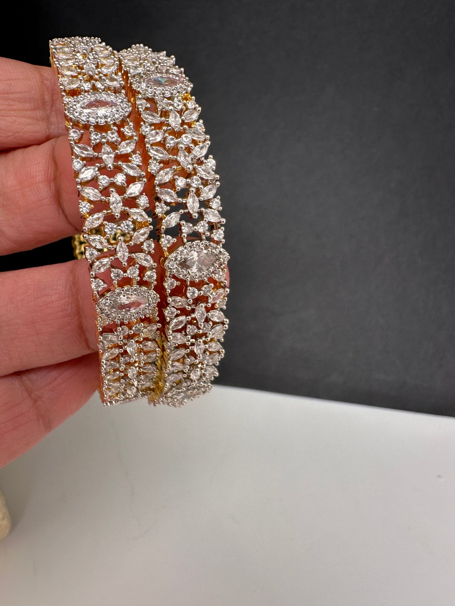 American Diamonds Clear Stone Bangle