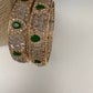 AD Emerald Diamond Bangles