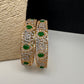 AD Emerald Diamond Bangles