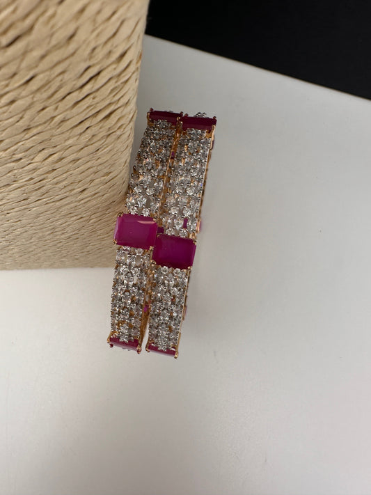 AD Ruby Marquise Diamond Bangles