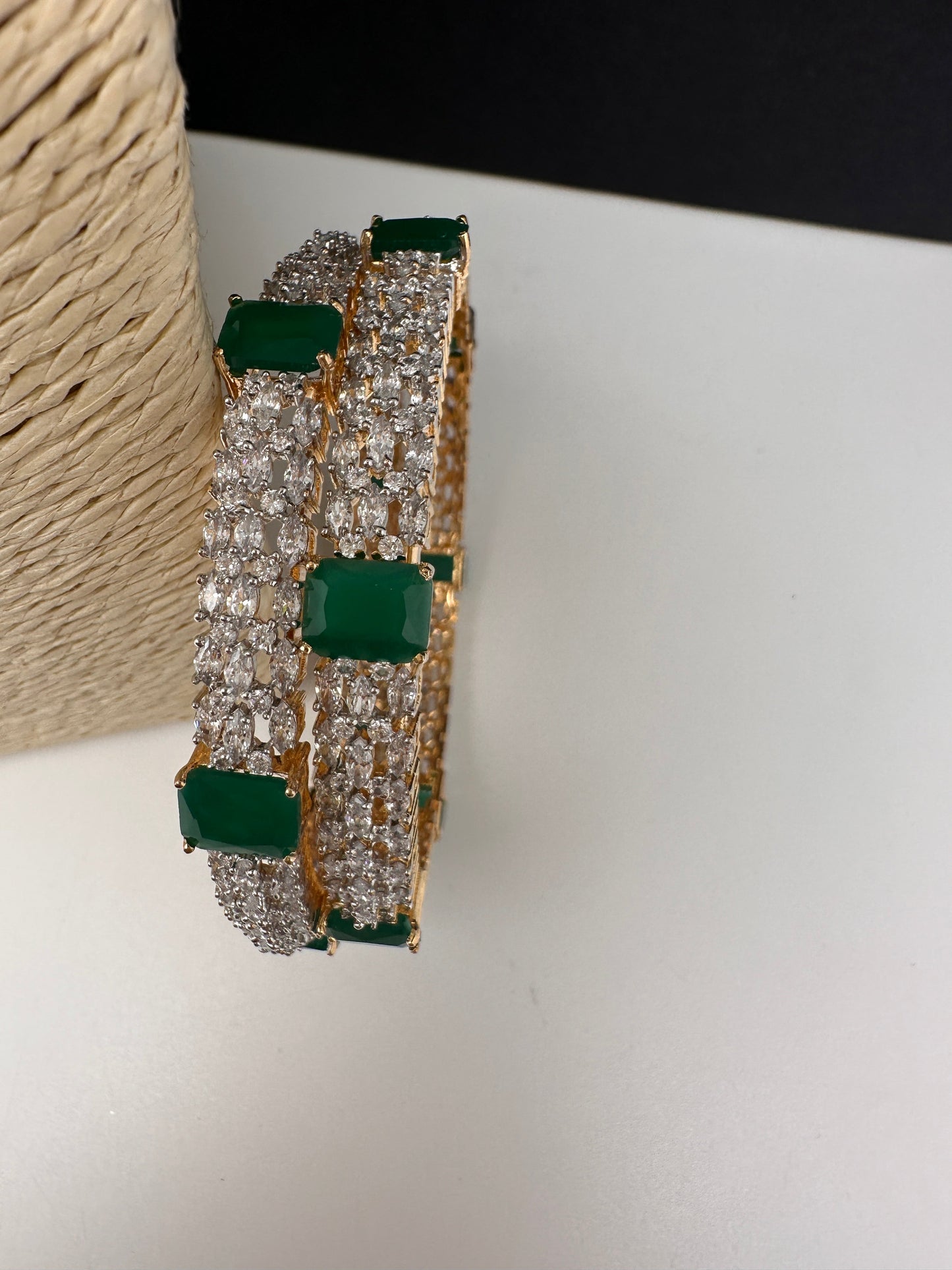AD Emerald Marquise Diamond Bangles