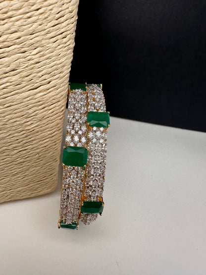 AD Emerald Marquise Diamond Bangles