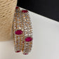 AD Ruby Diamond Bangles