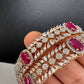 AD Ruby Diamond Bangles
