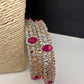 AD Ruby Diamond Bangles