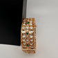 Kundan Floral Green Openable Kada Single Bangle