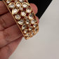 Kundan Floral Openable Kada Single Bangle
