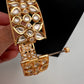 Kundan Floral Openable Kada Single Bangle