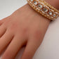 Kundan Ivory Beads Pearls Openable Kada Bangles