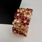 Kundan Red Openable Kada Bangles
