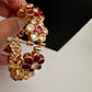 Kundan Red Openable Kada Bangles