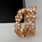 Kundan White Floral Openable Kada Bangles