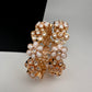 Kundan White Floral Openable Kada Bangles