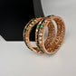 Kundan Green Openable Kada Bangles