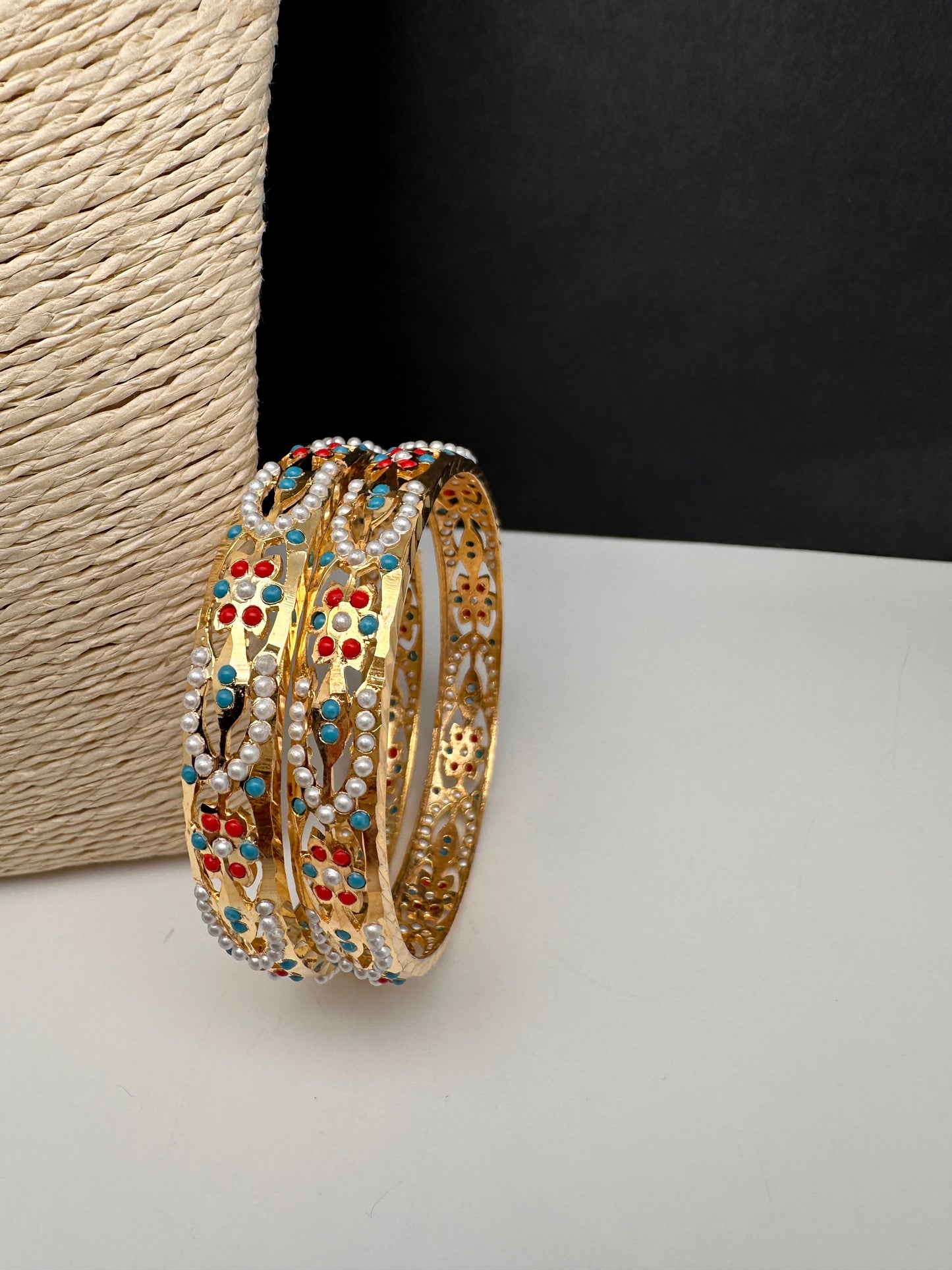 Hyderabadi Jadau Kundan Bangles