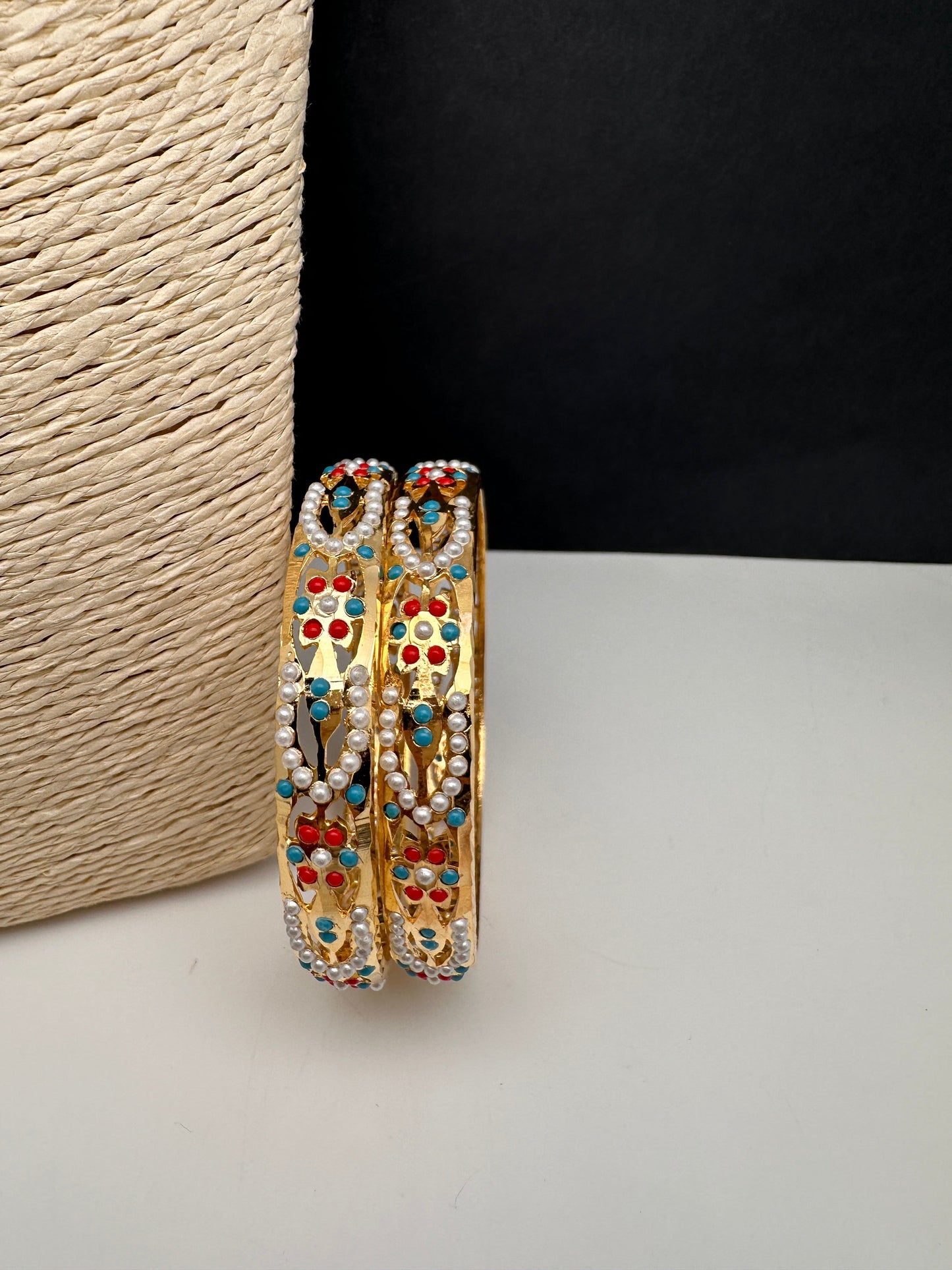Hyderabadi Jadau Kundan Bangles