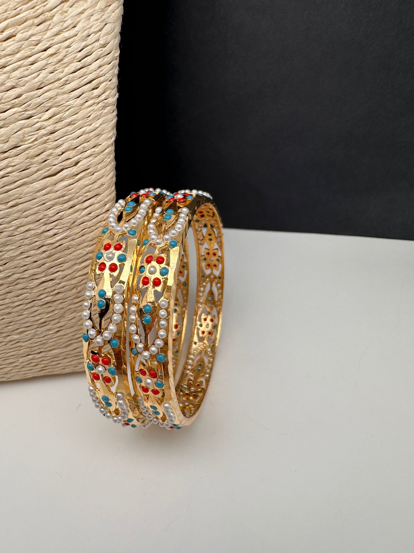 Hyderabadi Jadau Kundan Bangles