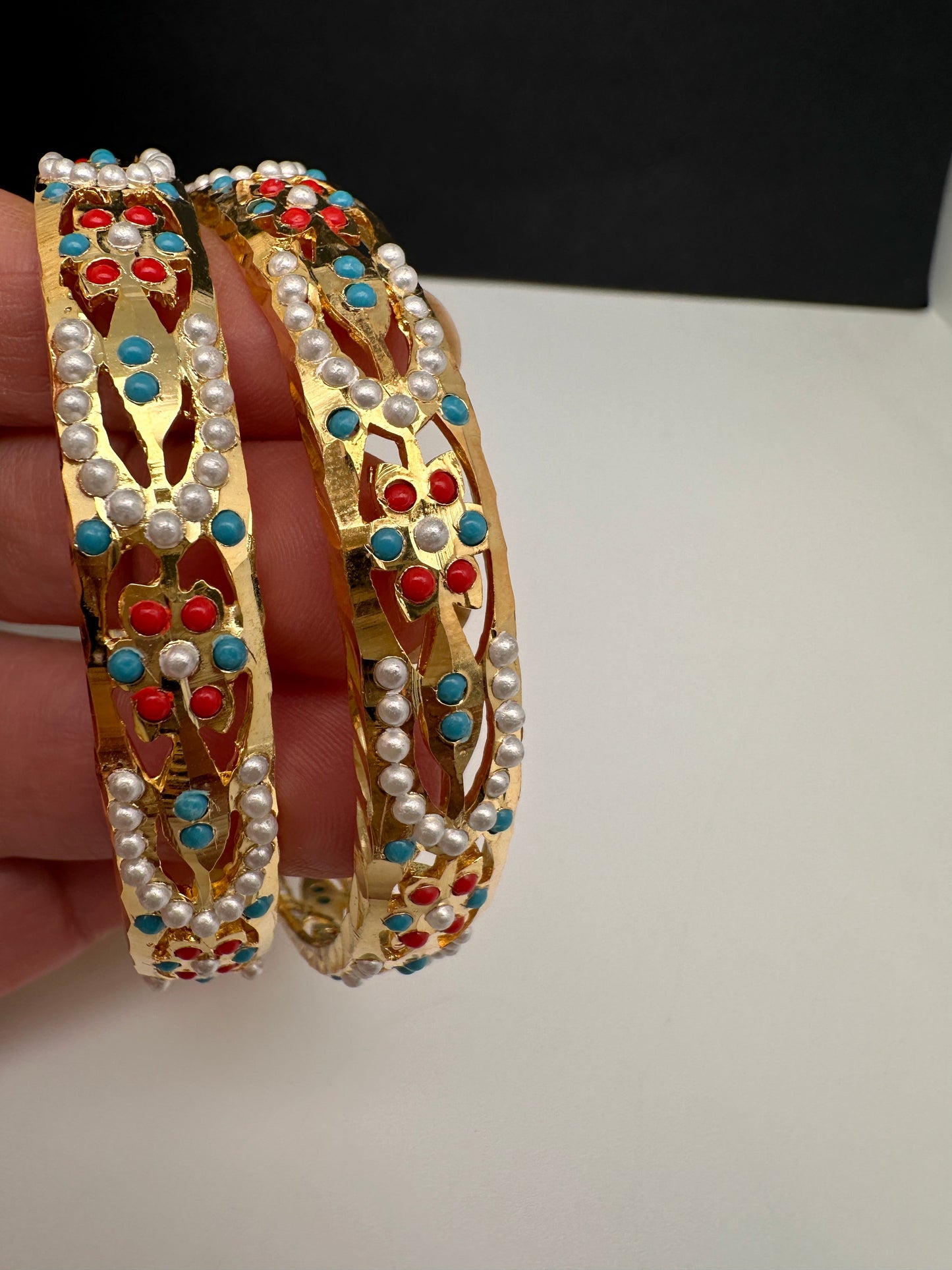 Hyderabadi Jadau Kundan Bangles