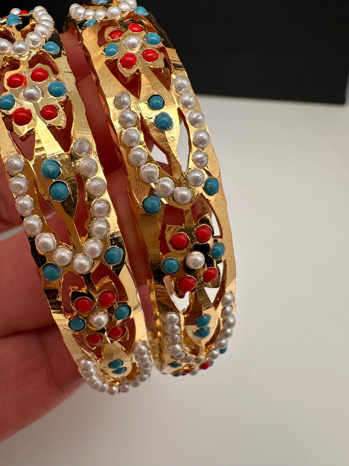 Hyderabadi Jadau Kundan Bangles