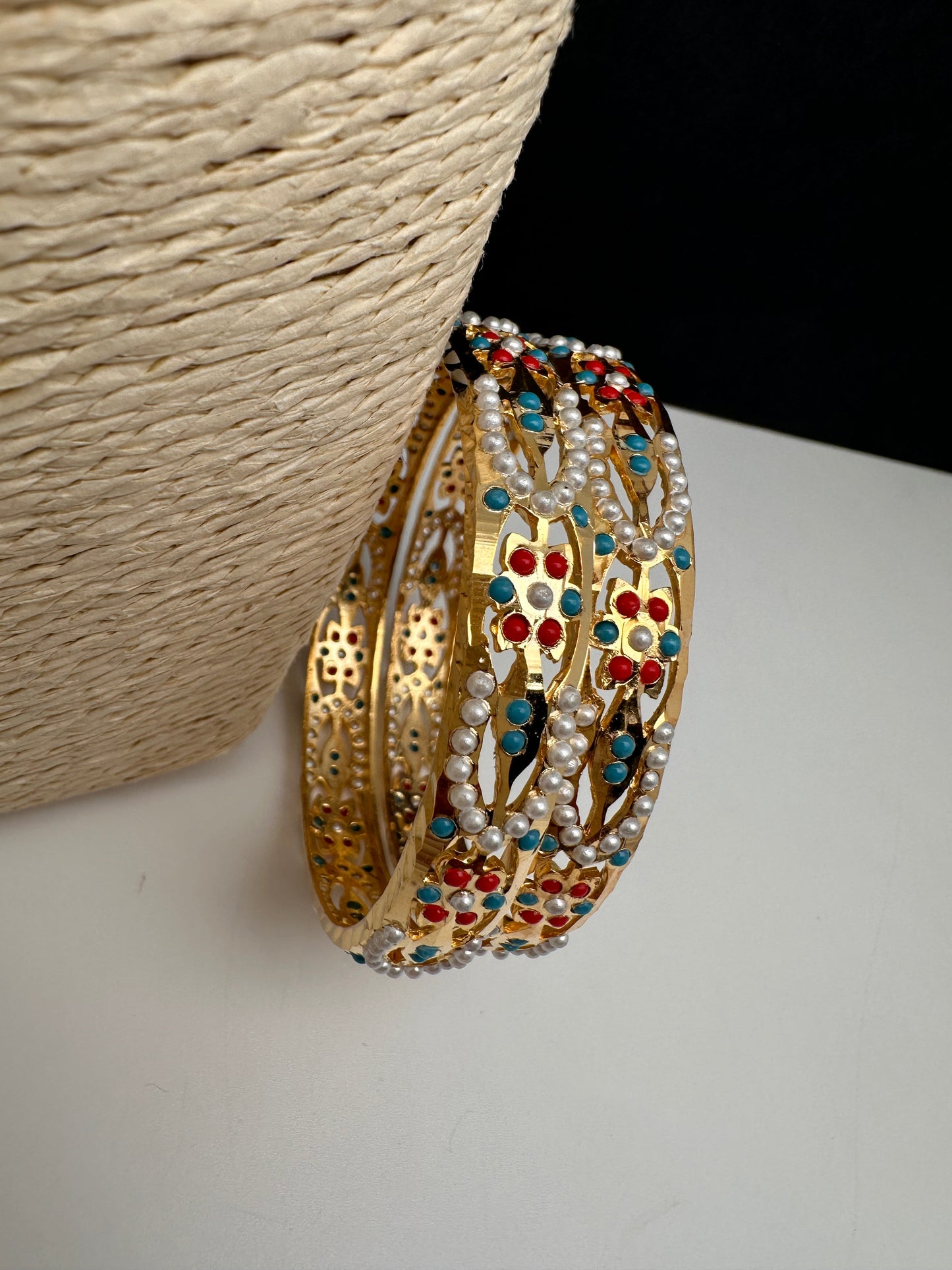 Hyderabadi Jadau Kundan Bangles